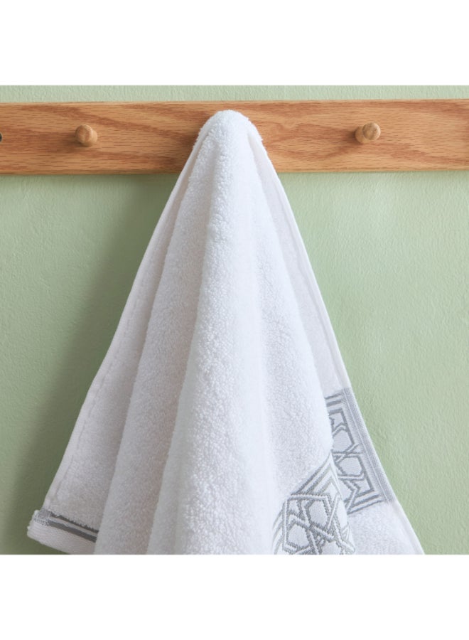 Home Box White Haven Layali Noor Lurex Patterned Cotton Hand Towel - 40x70 cm - Image 3